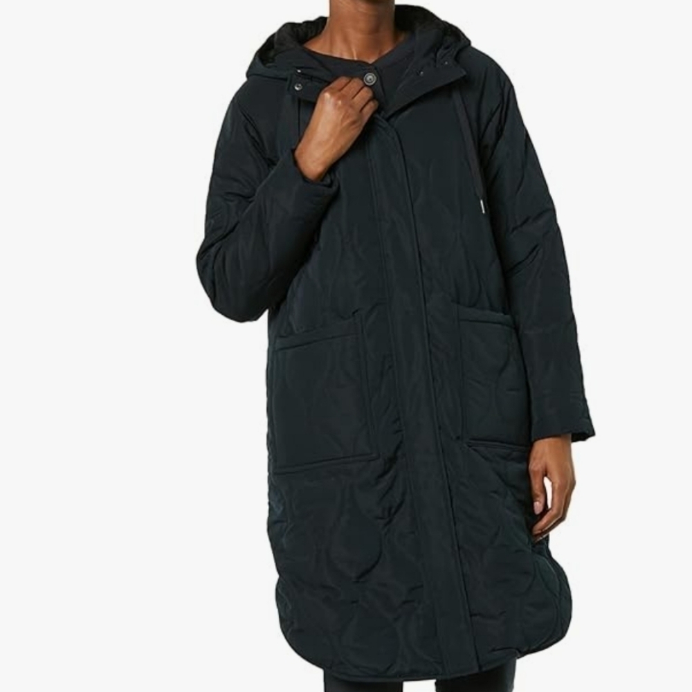 NWT AE MidLength Hooded Coat SzL - Picture 1 of 6